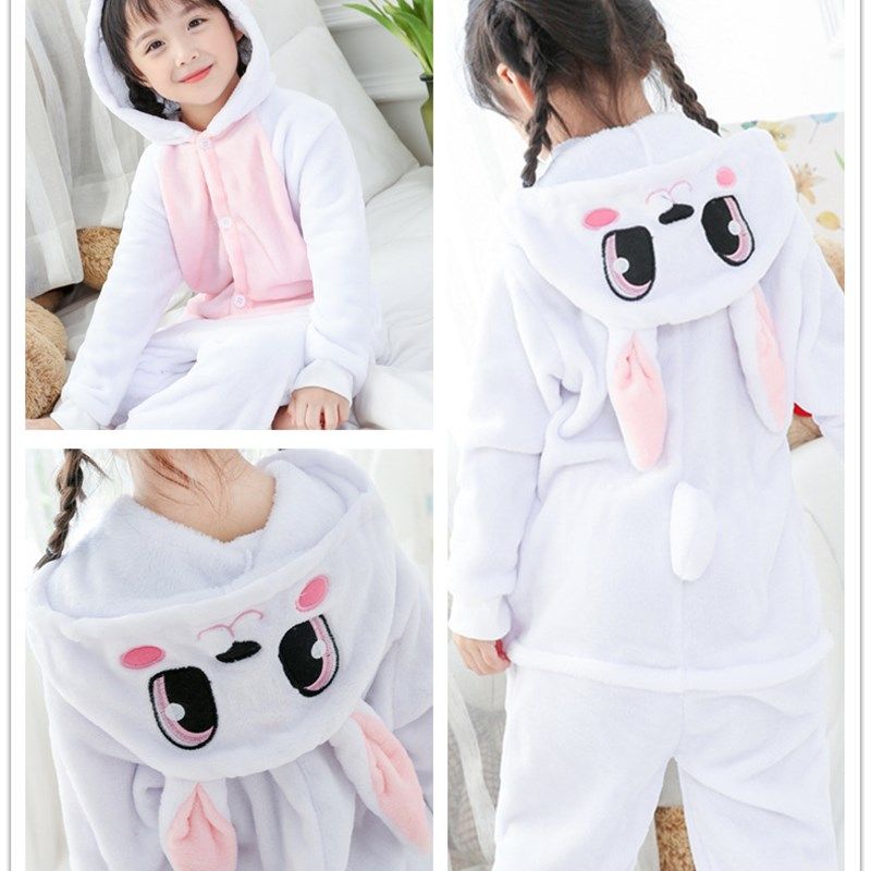 小兔子演出服儿童兔子衣服男童睡衣珊瑚绒连身睡袋幼儿园舞蹈服冬,淘宝优惠券,粉丝福利购,淘宝优惠卷