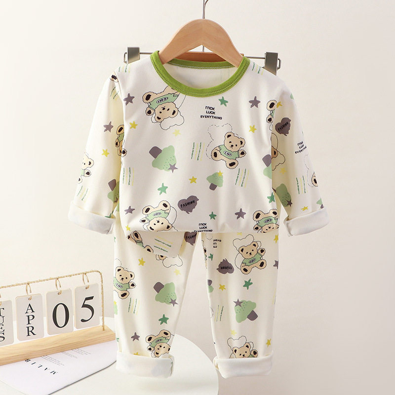 男童发热衣裤德绒秋衣卫生裤女宝宝睡衣儿童家居服秋冬小孩打底,淘宝优惠券,粉丝福利购,淘宝优惠卷