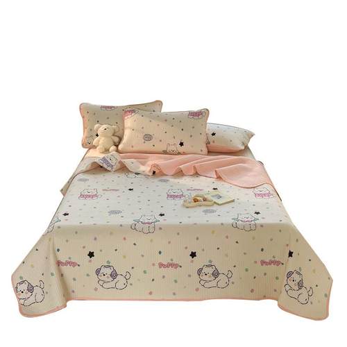 新款冬季亲肤舒适保暖全棉印花双面床盖单件纯棉床单榻榻米炕盖垫 - 图3