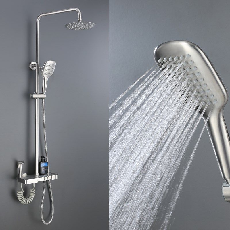 304不锈钢淋浴花洒套装浴室冷热水龙头顶喷升降沐浴器增压大喷头,淘宝优惠券,粉丝福利购,淘宝优惠卷