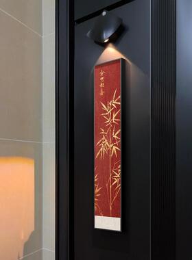 新中式入户门牌号高级感竹子号码牌家用定制提示牌新年装饰画挂饰