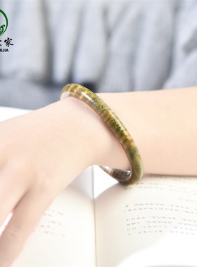 手镯女檀木手镯绿檀手链血檀紫檀檀香木古法自律素圈镯子檀木手串