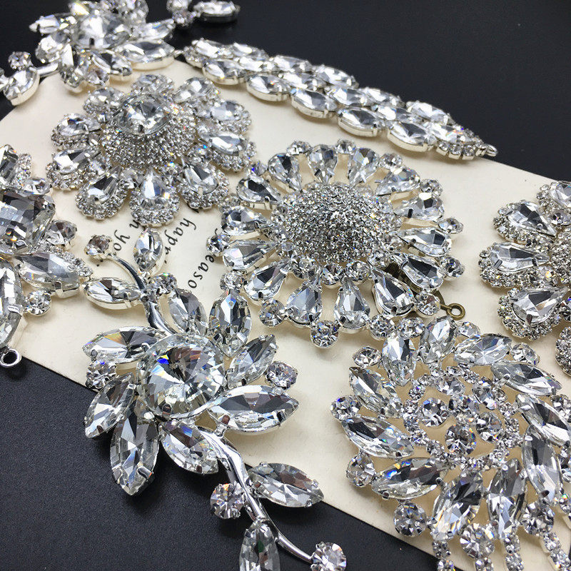 白色水钻合金DIY手工镶钻高档服饰鞋帽配饰舞蹈服拉丁服婚纱配件,淘宝优惠券,粉丝福利购,淘宝优惠卷