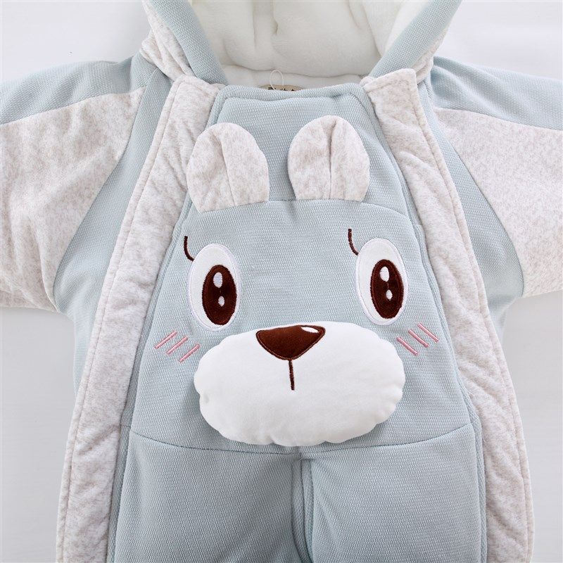 宝宝冬季包脚连体衣加绒加厚婴儿保暖外出服哈衣新生儿纯棉衣抱被,淘宝优惠券,粉丝福利购,淘宝优惠卷