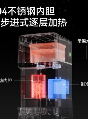 钻芯商用立式净水器加热直饮一体机冰热两用双出水or反渗透饮水机