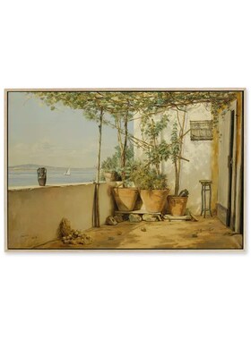 马丁努斯罗比艺术画 风景装饰画客厅玄关过道壁画欧式小众挂画