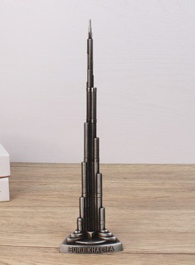 迪拜哈利法塔模型念品摆件大迪拜塔哈利法塔金属哈利法塔建筑模型