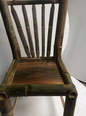 竹制品竹椅复古太师椅靠椅子竹凳子竹编凳子乘凉椅休闲椅麻将椅