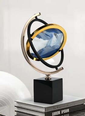 轻奢地球a仪摆件桌面客厅办公室书桌家居入户玄关装饰酒柜艺术摆