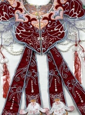 毕业学士服云肩汉服披肩大学生花领子新中式国风马面裙上衣配饰女