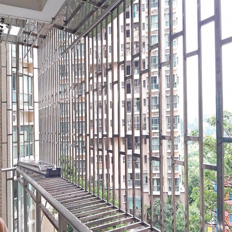 北京阳台锈钢防盗窗防护网防护栏栅栏防护窗护栏锈钢儿童围栏 - 图1