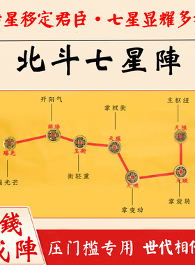 入户门门槛石铜钱出入平安七星阵图五帝钱门对门过门石下压的物品