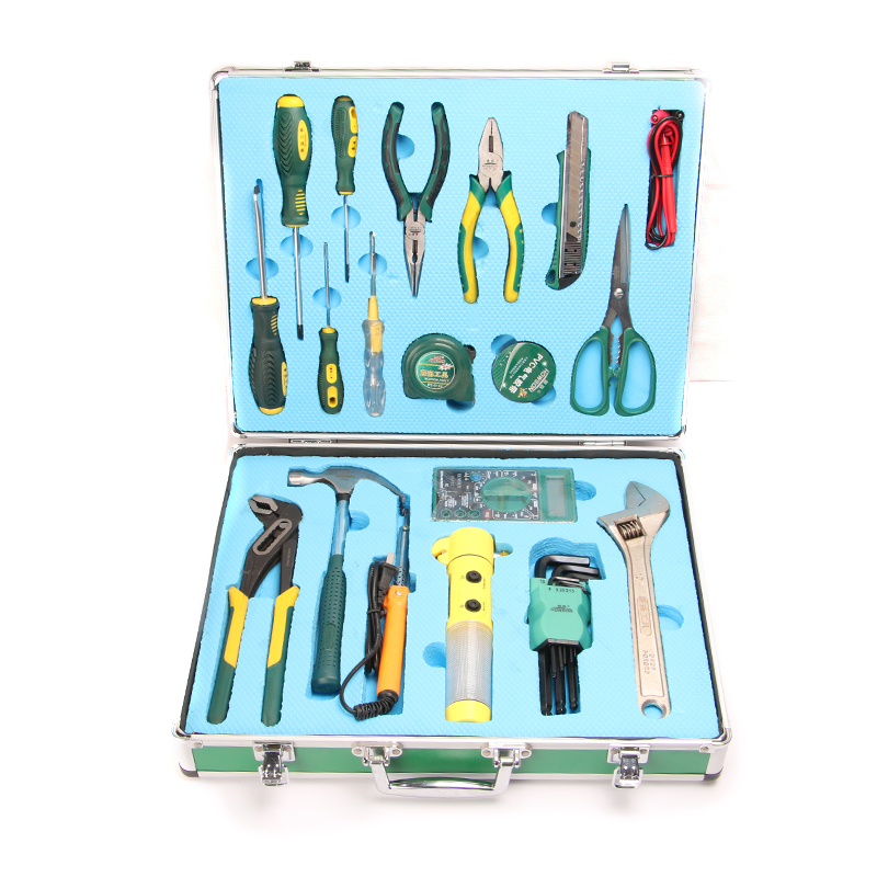 家用工具装日常维修理五金钳子锤子扳手螺丝刀组水管钳箱 - 图2