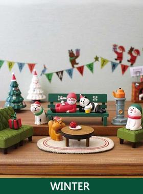 日式猫ZAKKA复古休闲咖啡沙发椅子微缩场景小摆件桌面拍摄