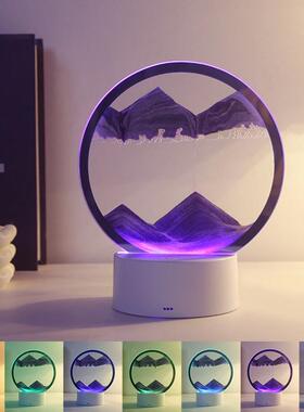 创意流沙画diy材料包7彩小夜灯摆件38女神节儿童团建沙龙手工礼物