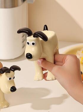 鸡蛋托 托陶瓷放蛋杯耐高温鸡蛋盅戒指美妆蛋架粉扑架网红小摆件