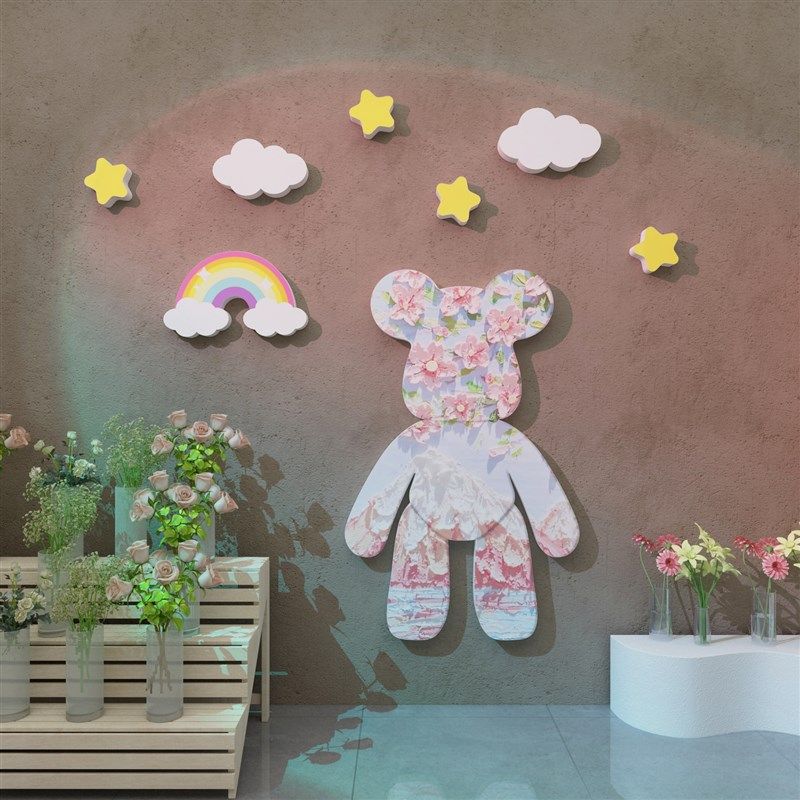 儿童房间布置装饰网红小女孩宝宝婴儿公主床头画改造公仔墙面贴纸,淘宝优惠券,粉丝福利购,淘宝优惠卷