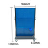 Mobile hardware tool rack, multi-functional square hole hanging board display rack, material rack, mobile organizing rack, hole board hanging rack