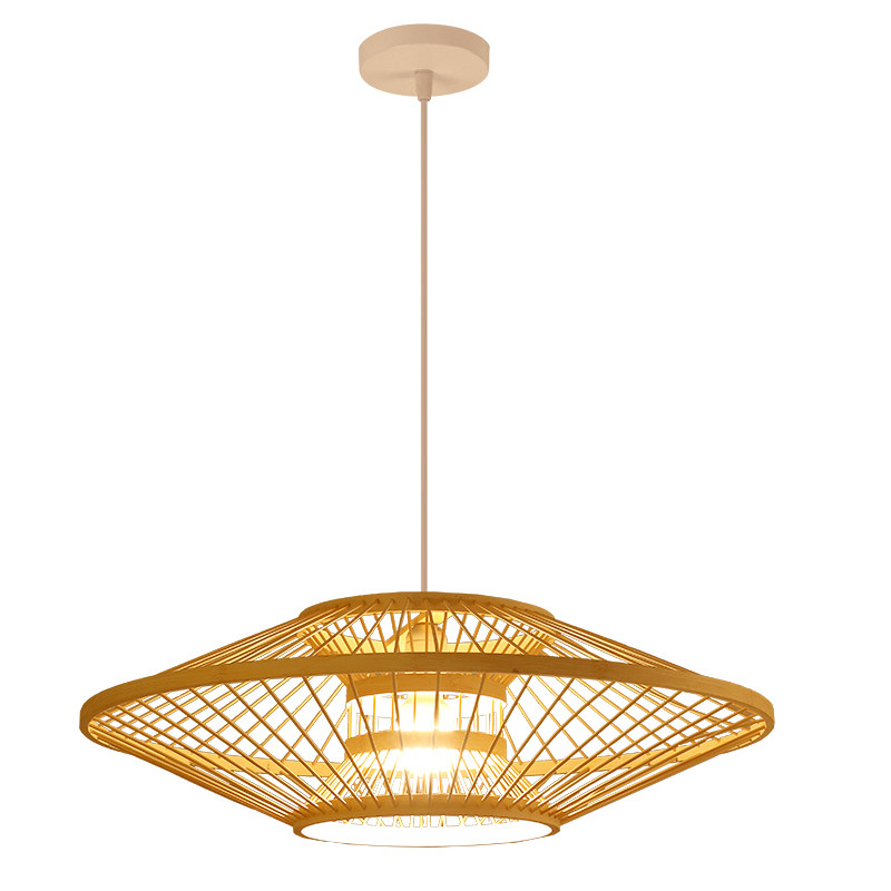 日式吊灯编织灯具饭厅卧室竹艺灯茶室民宿伞状型榻榻米中式竹编灯,淘宝优惠券,粉丝福利购,淘宝优惠卷