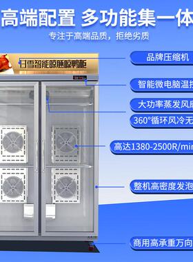 甘雪智能商用晾鸭柜烧鹅烧腊烘干机晾胚凉鸭烤鸭风干柜风冷吹鸭柜