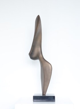 轻奢抽象玄关雕塑摆件客厅样板房电视柜家居售楼处玻璃钢艺术饰品