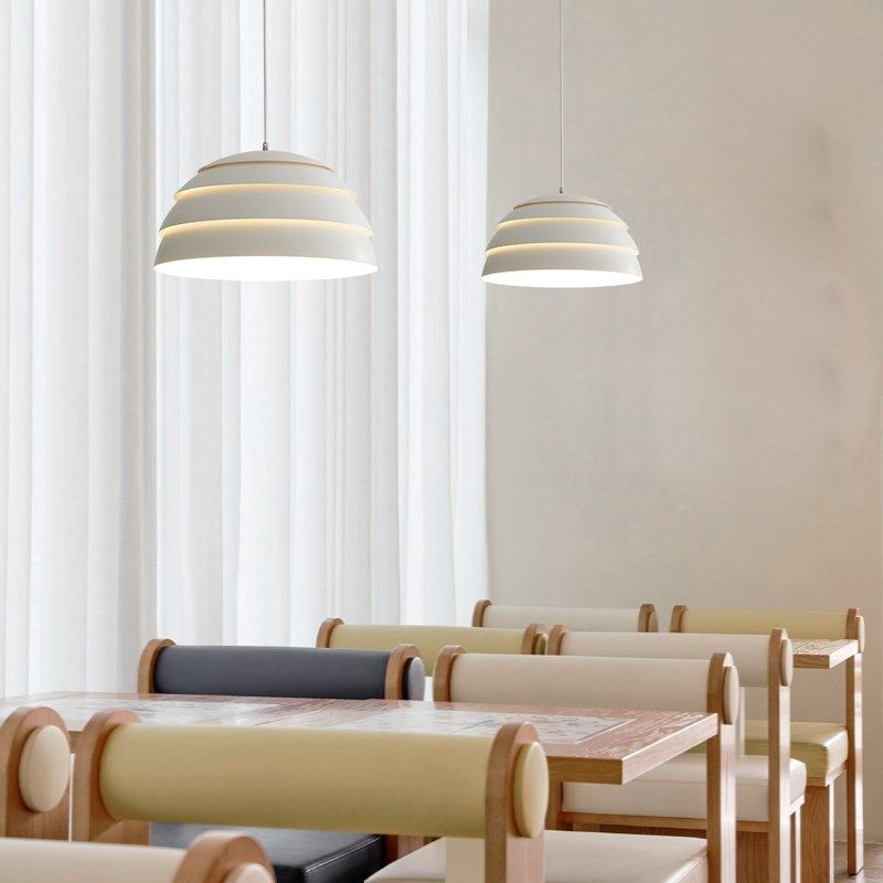 奶油风餐厅灯餐桌轻奢现代简约餐饮吊灯店铺商用2024年流行小吊灯,淘宝优惠券,粉丝福利购,淘宝优惠卷
