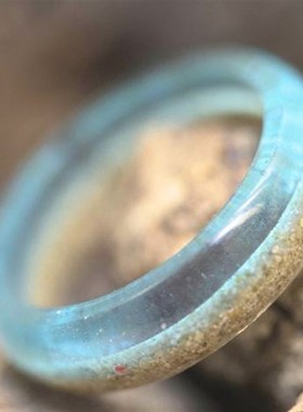 环氧树脂带沙戒指,旅行记忆,特殊礼物,情侣礼物,纪念品礼物