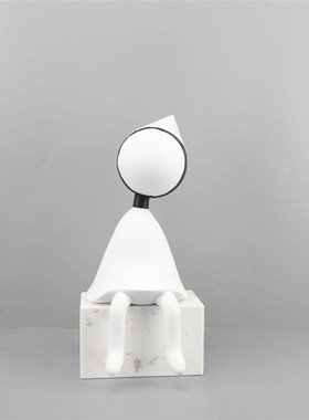 摆件客厅树脂现代卡通人物饰品家居样板房纪念碑谷艾达电视柜玄关