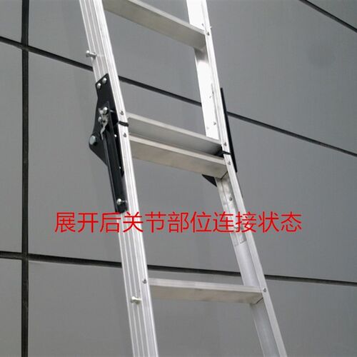 炫崇梯子米米.米直马两用梯(铝焊)伸缩梯便携式梯家用梯 - 图1