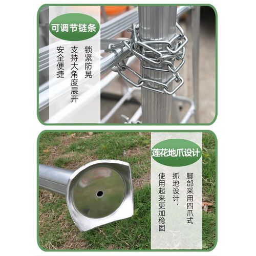 园林专用三角梯果园果树采摘修剪梯铝合金三脚梯子摘果铝合金梯子-图2