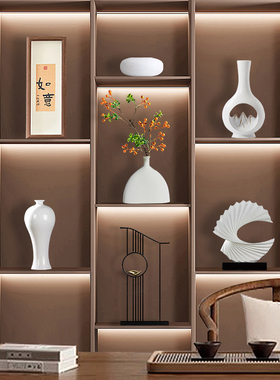 现代新中式高档家居饰品摆件创意客厅酒柜玄关办公室桌面装饰摆放
