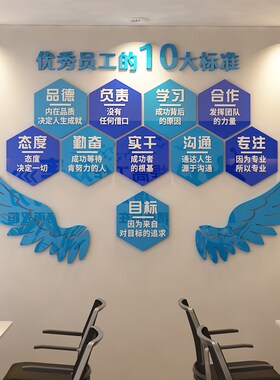 公司企业文化办公室会议室布置装饰励志3D亚克力墙贴团队激励标语