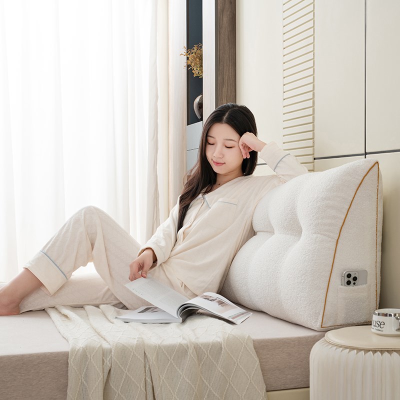 Teddy Velvet Bedside Soft Cover Backrest Large Cushion No Bed Pillow Tatami Bay Window Playing With Mobile Phone 2025 New Style