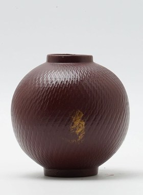 新中式红色陶瓷小摆o件家居客厅玄关酒柜展示软装瓷器插花花器摆