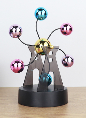 混沌摆件永动机仪牛顿摆球创意磁悬浮物理办公室办公桌面家居饰品