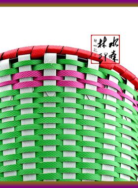 塑料编织购物篮买菜篮子手提篮野餐篮子宠物篮洗浴筐洗澡篮收纳筐