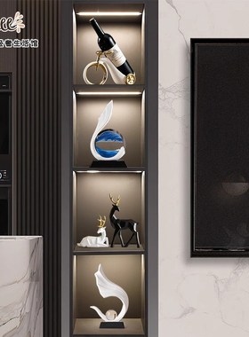 德国红酒架摆件高档餐边柜酒柜装饰品酒架子客厅展示架子家用大气