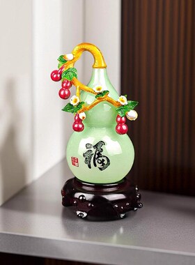 福禄临门葫芦摆件工艺品客v厅玄关电视柜酒柜装饰品乔迁新家居礼