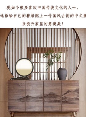 汉式婚礼结婚化妆镜大号纯铜复古铜镜中式古风铜镜摆件木架子铜镜