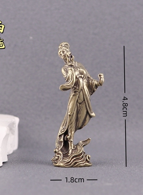 纯黄铜古代四大美女桌面摆件貂蝉西施王昭君杨玉环铜雕工艺品文玩