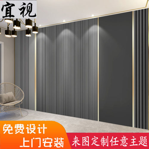 轻奢现代电视背j景墙壁纸装饰客厅墙纸自粘沙发壁布卧室深色系墙 - 图1