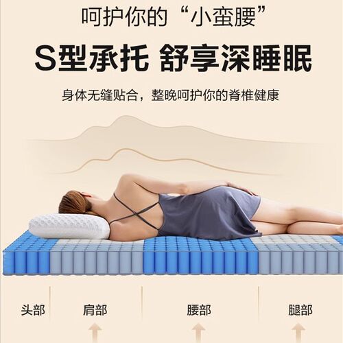 10cm薄款席梦思弹簧床垫8CM学生宿舍天然乳胶椰棕高箱榻榻米垫子 - 图1