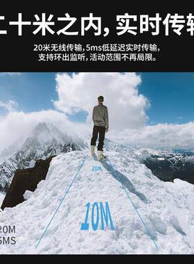 自带充电仓远距离清晰收音领夹麦2.4G无线麦克风一拖二直播话筒