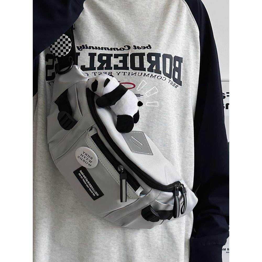 包包女2025新款胸包斜挎包男款腰包手机包饺子包运动帆布单肩背包,淘宝优惠券,粉丝福利购,淘宝优惠卷