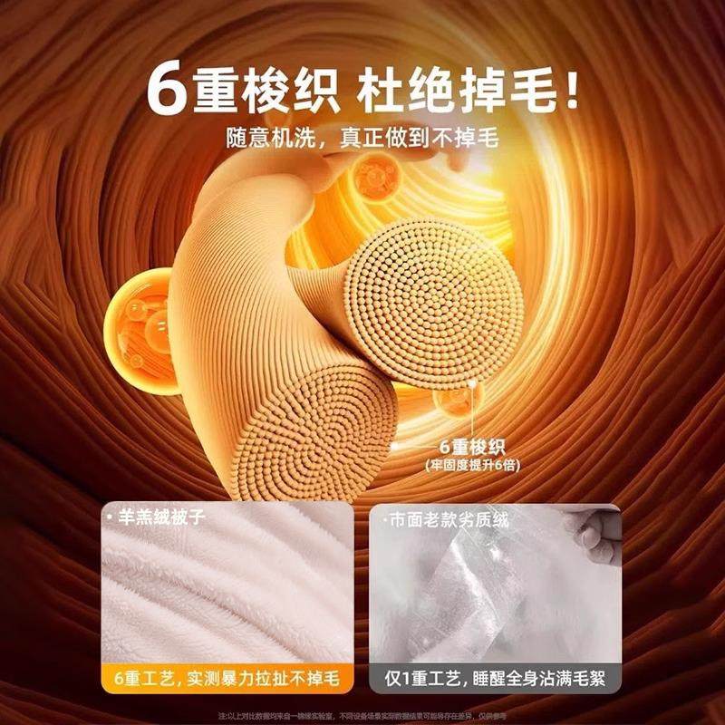 羊羔绒被子2025新款冬季棉被被芯冬天宿舍单人秋冬被加厚保暖10斤,淘宝优惠券,粉丝福利购,淘宝优惠卷