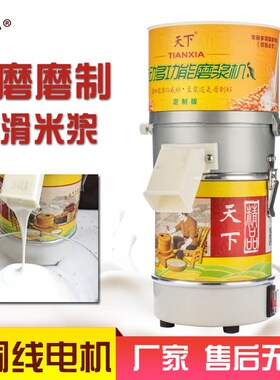 天下H电动石磨豆机家用小型多功能豆腐磨豆机干湿磨浆机