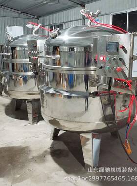 绿驰青梅糖煮大型商用抽真空浸糖设备生姜腌渍电加热浸糖锅