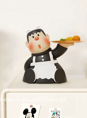 胖虎入户玄关钥匙收纳桌面摆件客厅电视柜装饰品乔迁新居礼品礼物