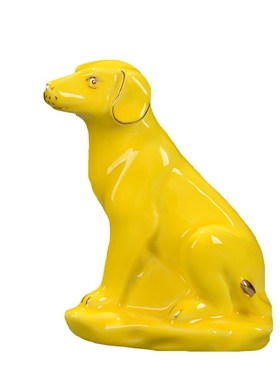 陶瓷黄色小猴子摆件创意可爱动物办公书桌面家居装饰品客厅工艺品