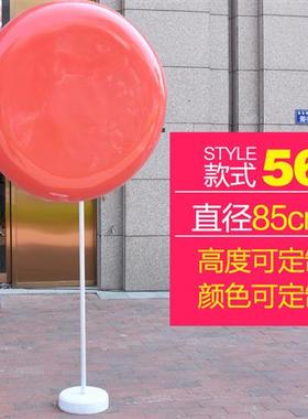 户外仿真棒棒糖气球礼盒玻璃钢雕塑糖果婚庆商场游乐园装饰大摆件